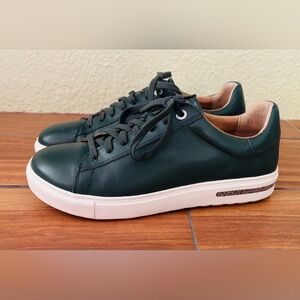 Birkenstock BEND THYME GREEN LEATHER SNEAKERS SIZE: EU 39 or US 9
